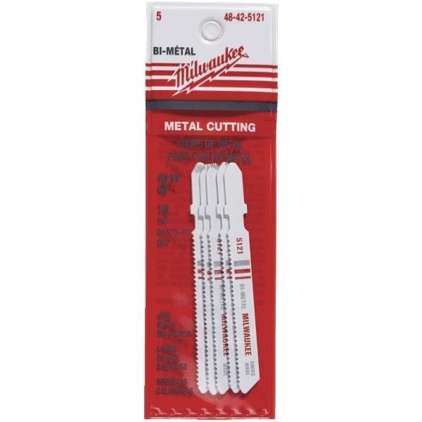 MILWAUKEE Jig Saw Blades - BI-METAL 10T 4-1/8" Length 5-Pack (Part #48-42-2310) - View #6
